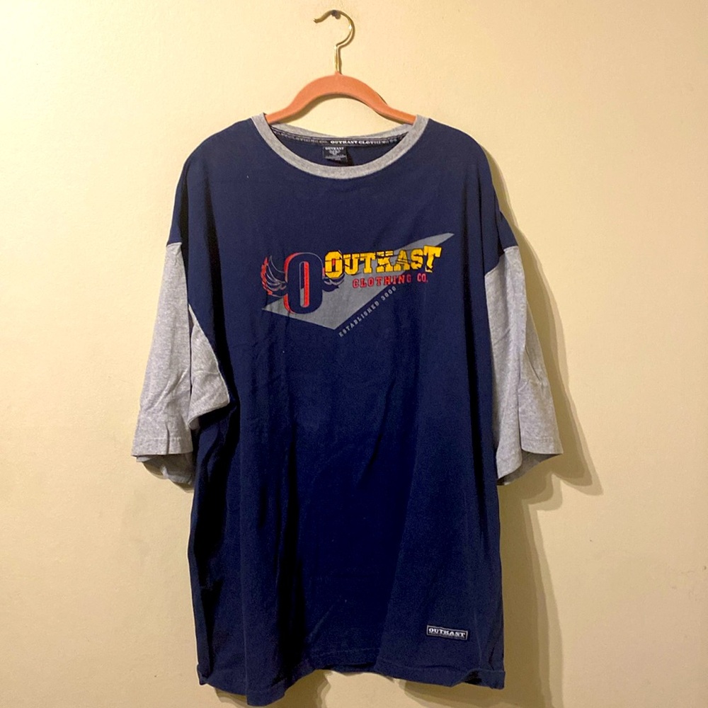 Vintage Y2K Vibes Cotton Outkast Clothing Co Est 3000 Shirt XXL Colorblock